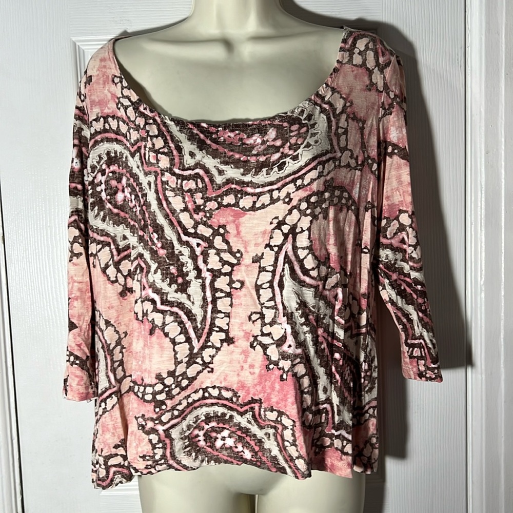 Chicos paisley top size 1